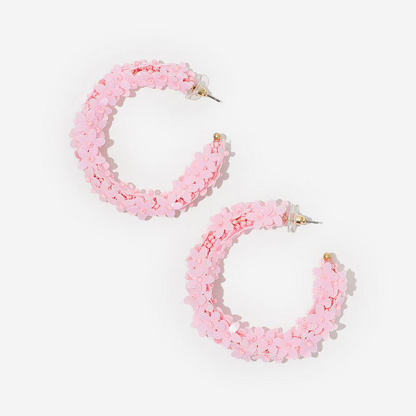 Full Bloom Fuchsia Pink Floral Earrings – Shop the Mint