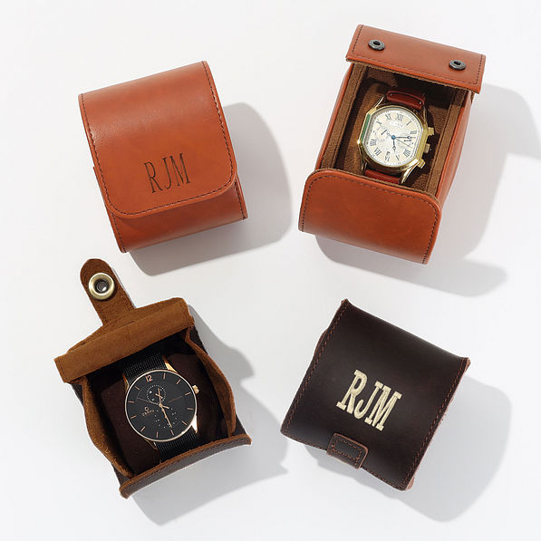 Personalized Travel Watch Roll and Personalized Watch Holder