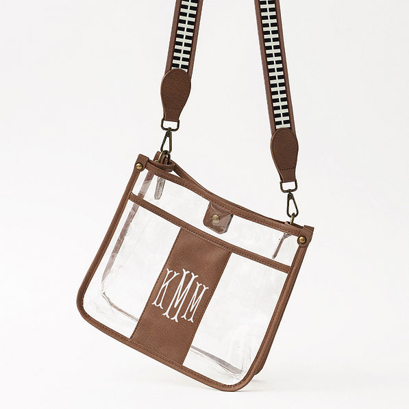 brown clear saddlebag studio shot