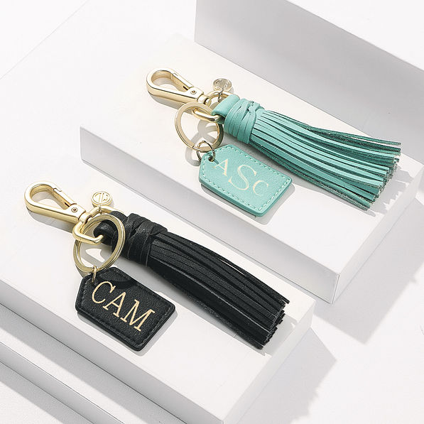 Women's Personalized Tassel Key Fob - Marleylilly