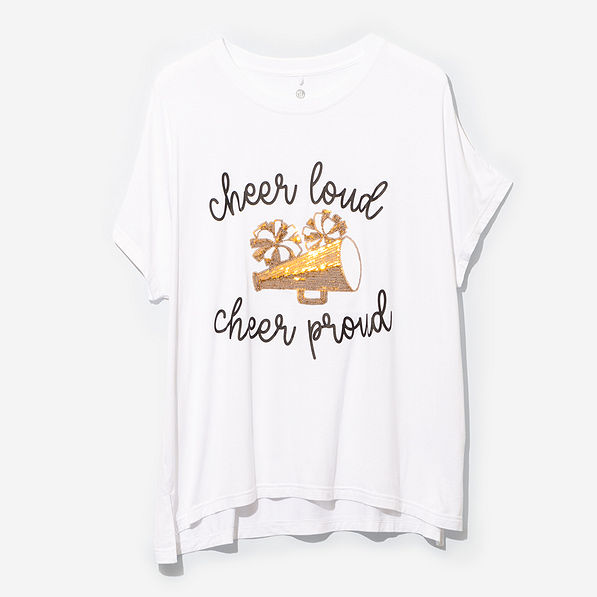 Sequin Sports Tee - Cheer