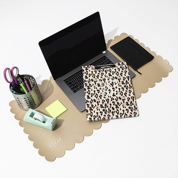 classic cheetah clipboard with desk mat