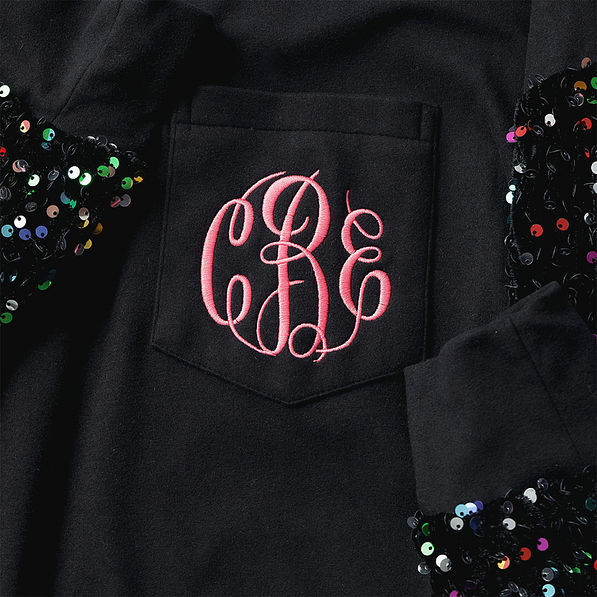 Monogrammed Sequin Dress