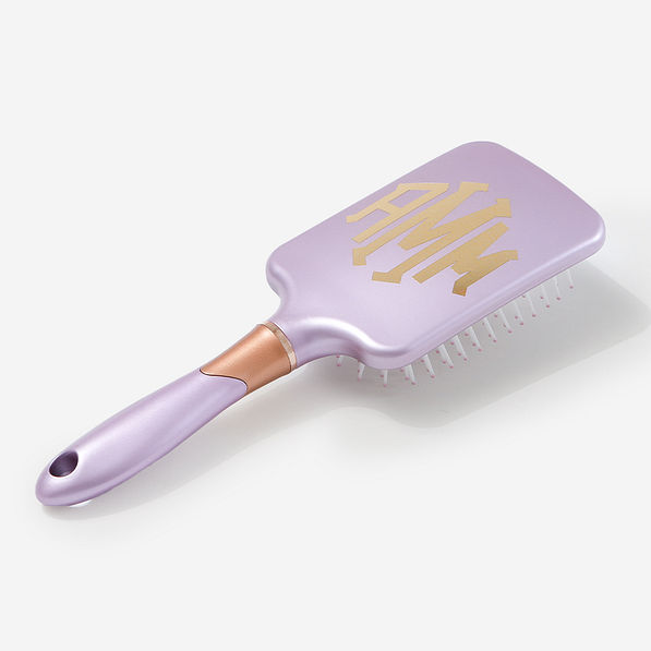 Monogrammed Hair Brush in Lavender