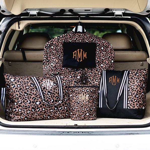 cheetah garment bag with cheetah collection