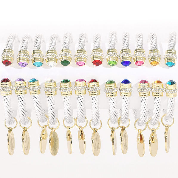 all months of personalized birthstone bracelets