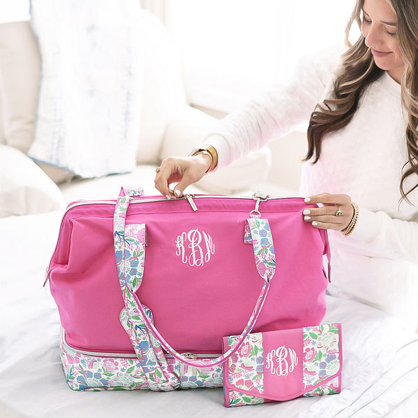 Monogrammed Canvas Weekender