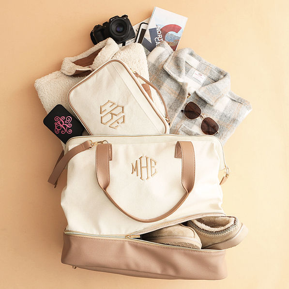Monogrammed Canvas Weekender