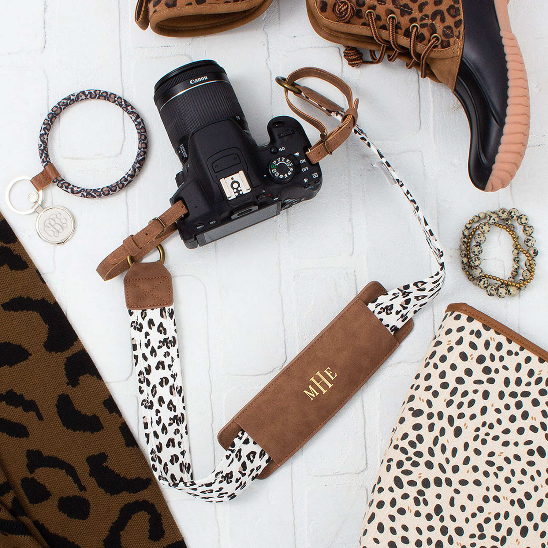 Monogrammed Camera Strap Custom Camera Strap