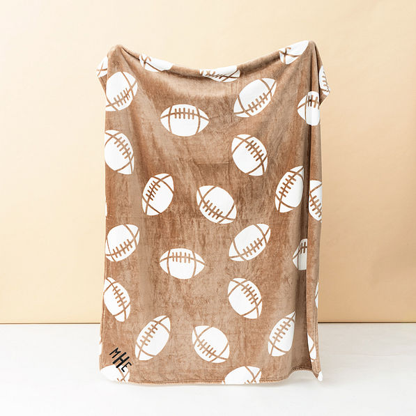 football blanket studio shot
