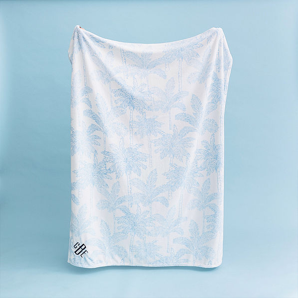 coastal breeze plush blanket studio shot