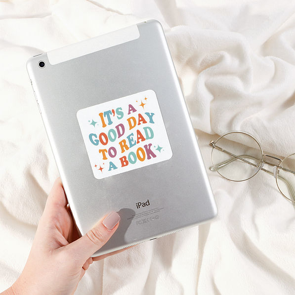 good dady to read sticker on ipad