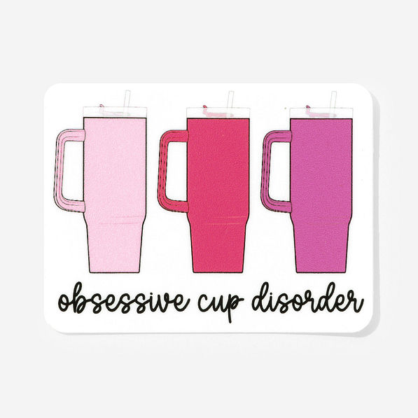 Obsessive Cup Sticker