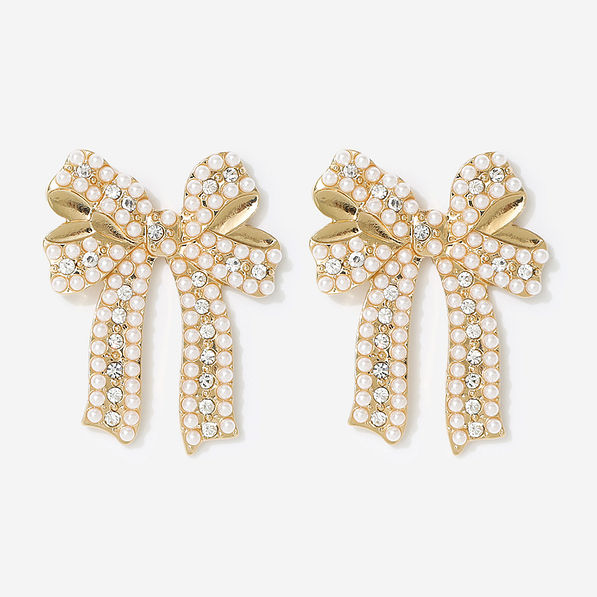 Pearl Bow Earrings | Marleylilly