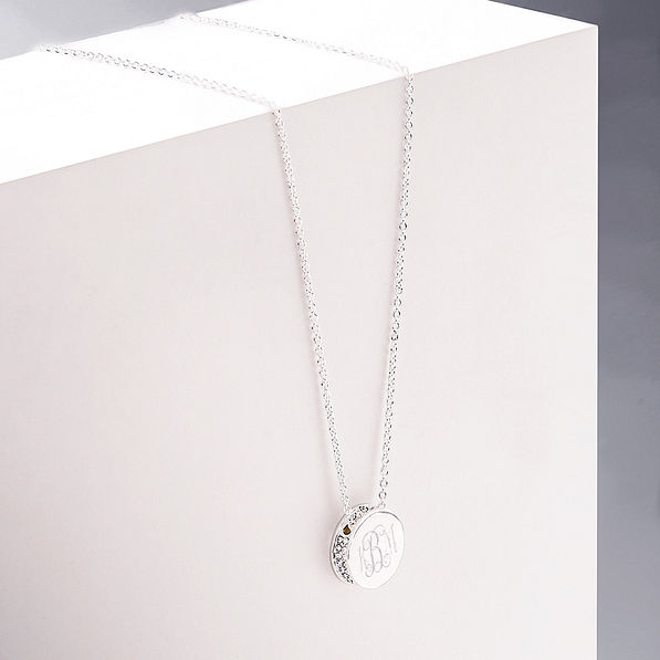 pave necklace studio shot