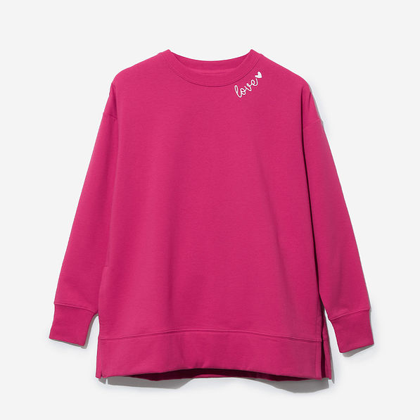 Love Sweatshirt in Berry