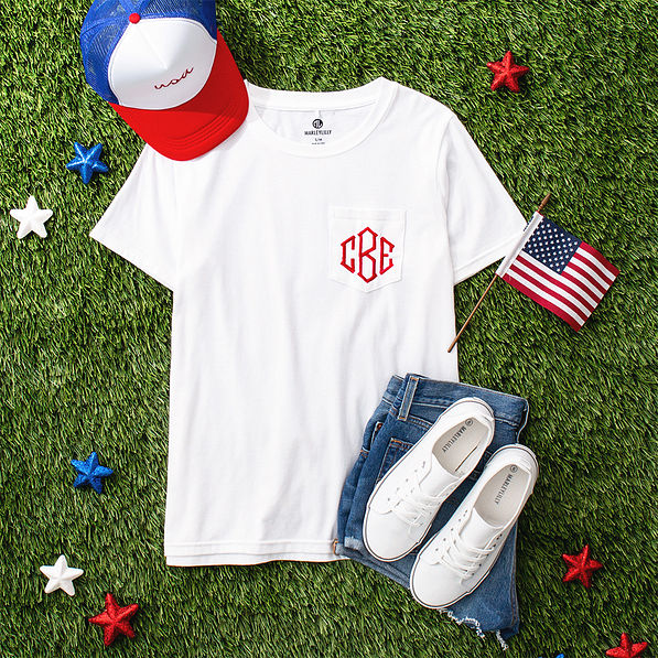 white short sleeve shirt flatlay