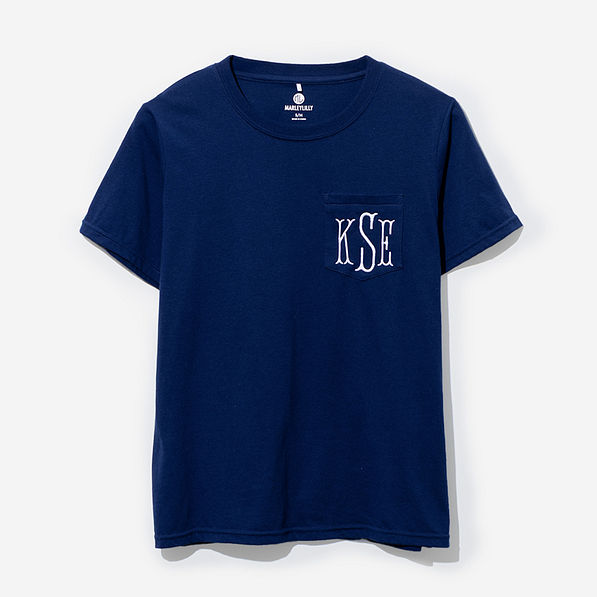 Monogrammed Short Sleeve Shirt in Navy
