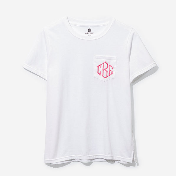 Monogrammed Short Sleeve Shirt