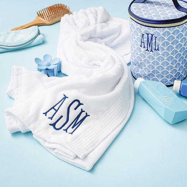 Monogrammed Towel Wrap