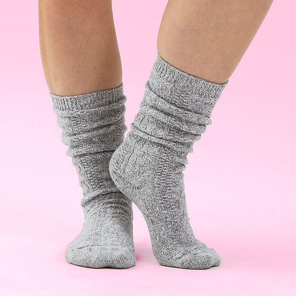 Gray Slouch Socks