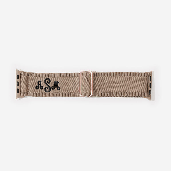 personalized smart watch band in tan
