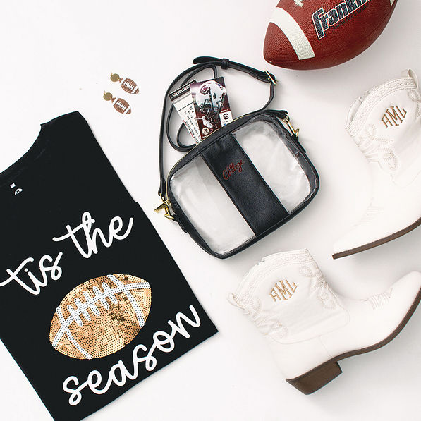 Stadium Leopard Football Earrings Stadium Leopard Football Earrings