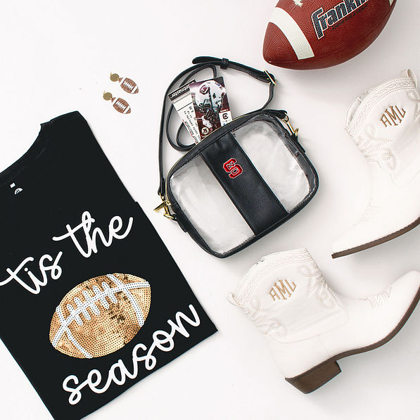 Stadium Leopard Football Earrings Stadium Leopard Football Earrings