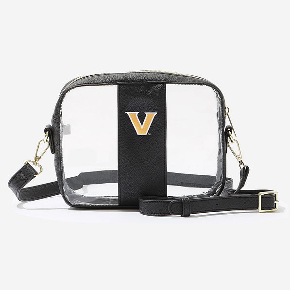 vanderbilt commodores black clear stadium approved crossbody