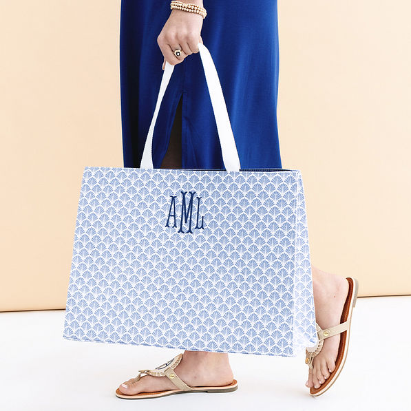 Monogrammed Basic Tote Bag