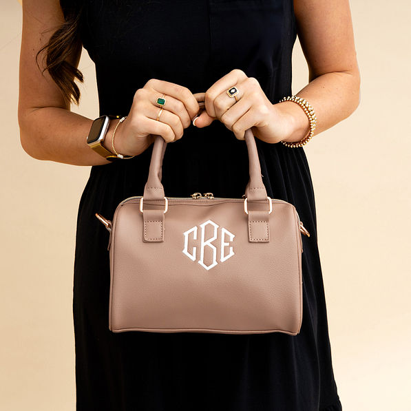 Monogrammed Harper Handbag