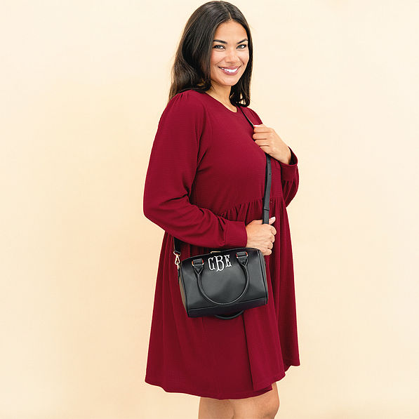 Monogrammed Harper Handbag