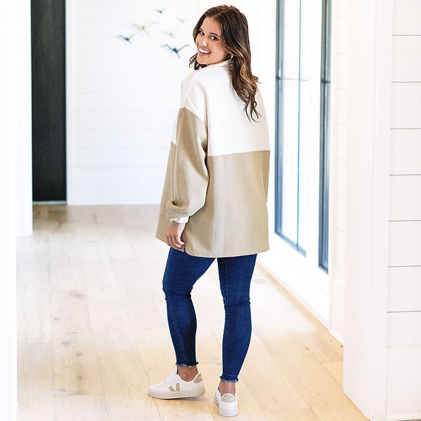 Texas A&M Quilted Pullover Tunic - back view