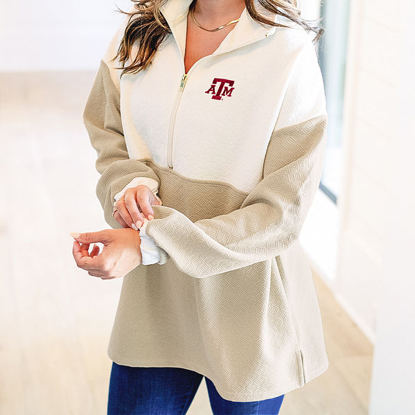 Texas A&M Quilted Pullover Tunic