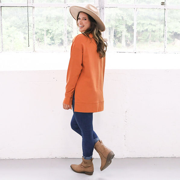 back of personalized pumpkin thankful sweatshirt