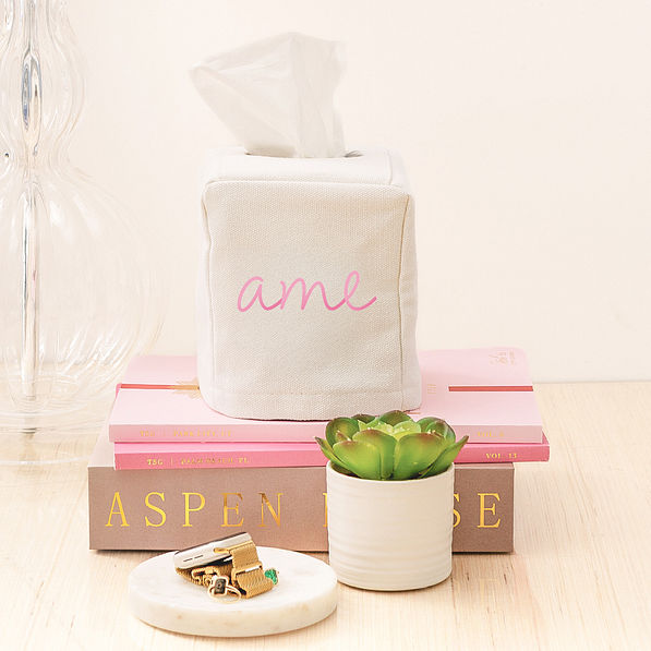 Personalized Tissue Box Cover