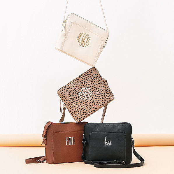 classic crossbody bags in leopard bone brown and black