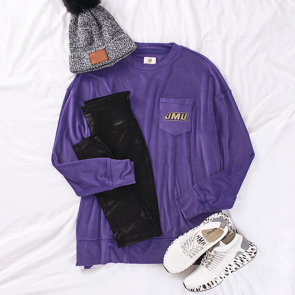 james madison softspun sweatshirt flatlay