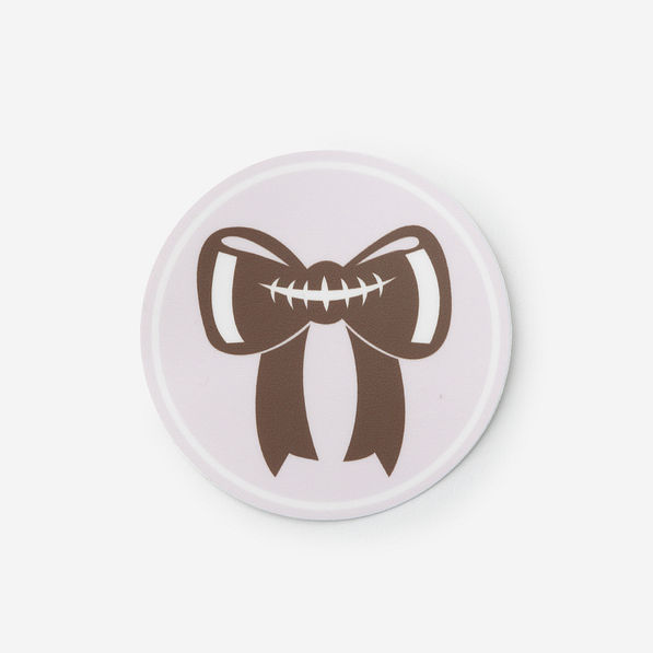 football bow sticker