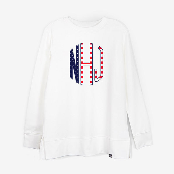 Personalized Americana Crewneck Sweatshirt