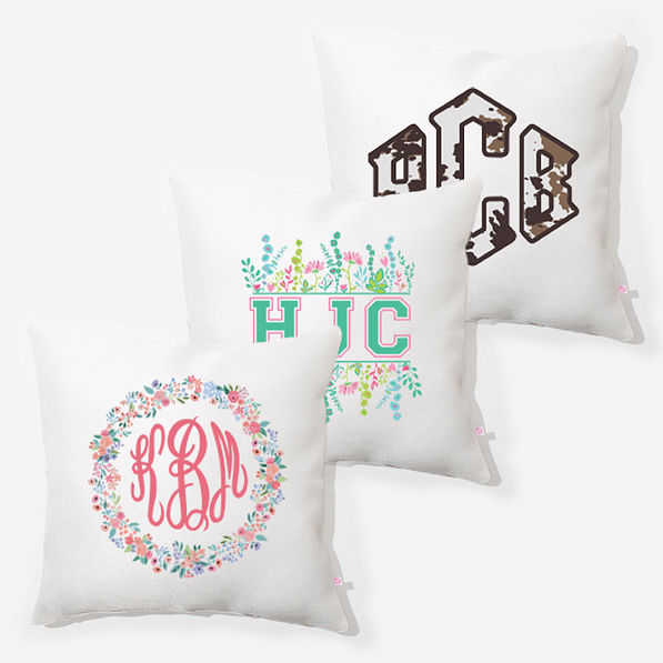 Personalized Pillow in White