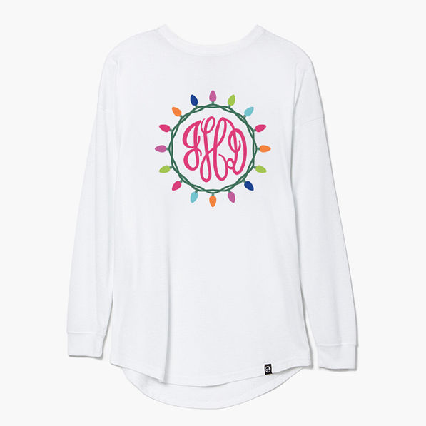 personalized christmas shirt lights