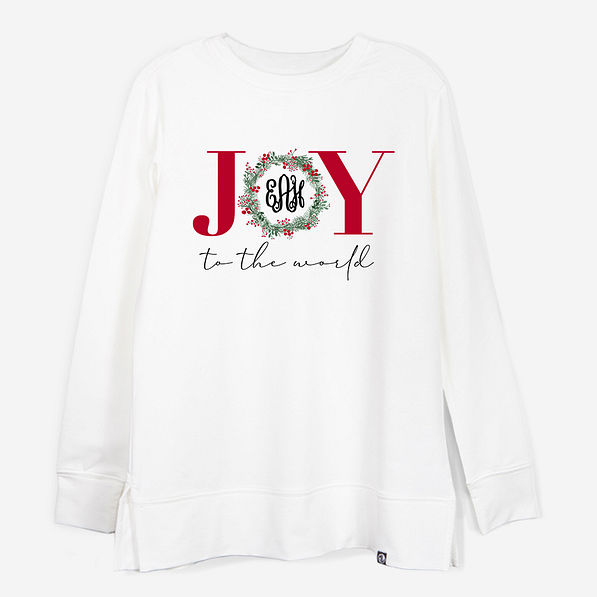 Personalized Joy To The World Crewneck Sweatshirt | Perfect Holiday Sweatshirt
