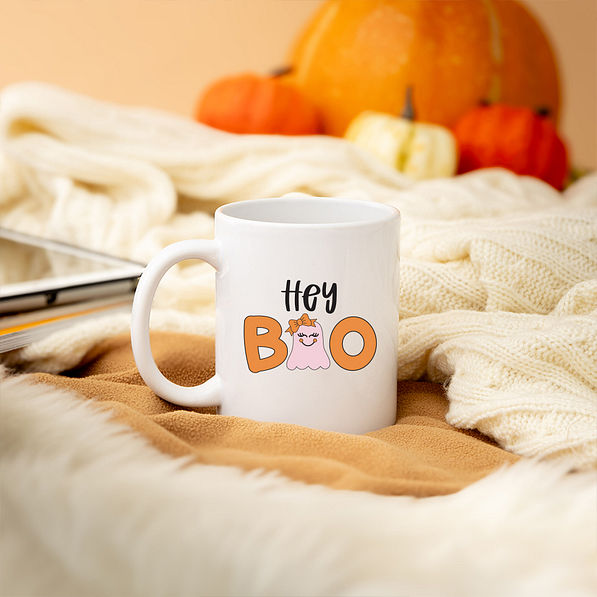 Cute Halloween Coffee Mug | Hey Boo