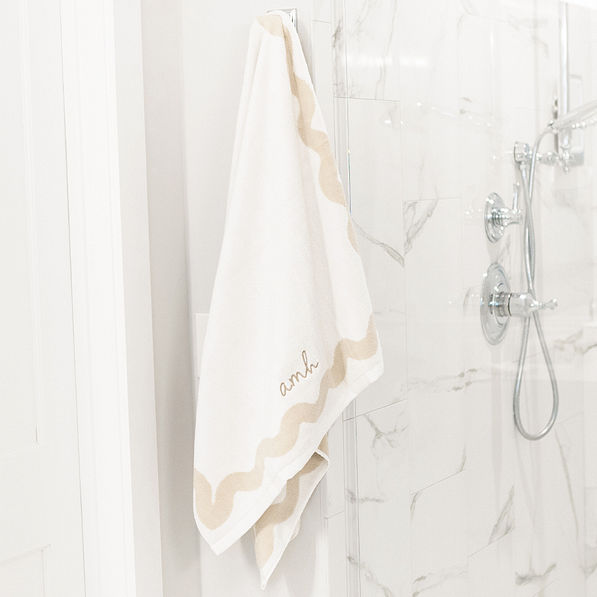 bath towel set on hook