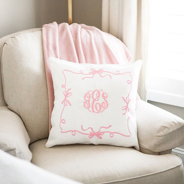 bow pillow sham on chair fall 2025