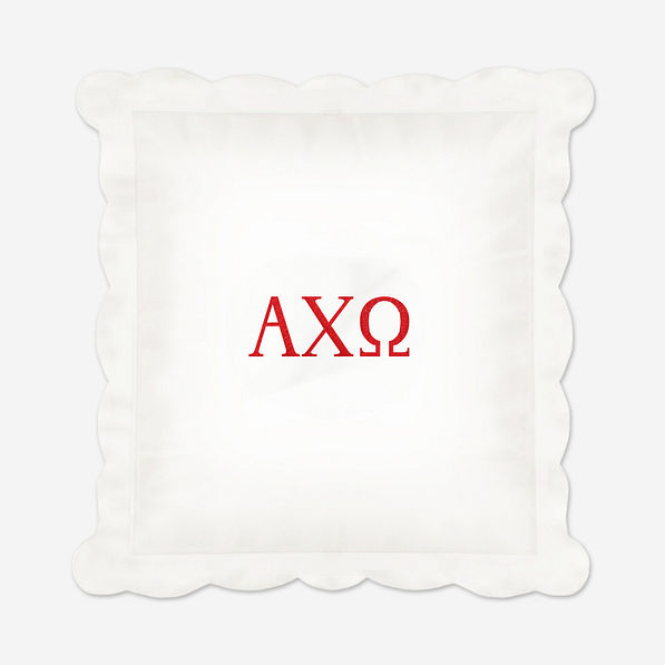 Alpha Chi Omega Pillow Sham | Monogrammed Sorority Pillow