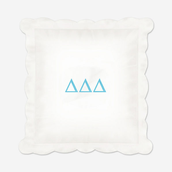 Delta Delta Delta Pillow Sham | Sorority Custom Pillow Cover