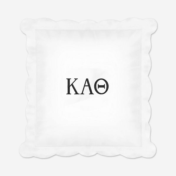 Kappa Alpha Theta Pillow Sham | Monogrammed Sorority Home Décor