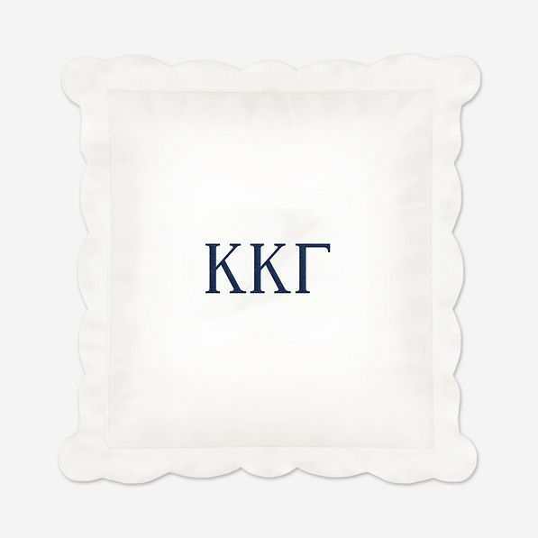 Kappa Kappa Gamma Pillow Sham | Monogrammed Sorority Pillow